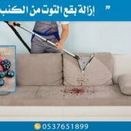إزالة بقع التوت من الكنب