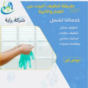 طريقة تنظيف البيت من الغبار والأتربة